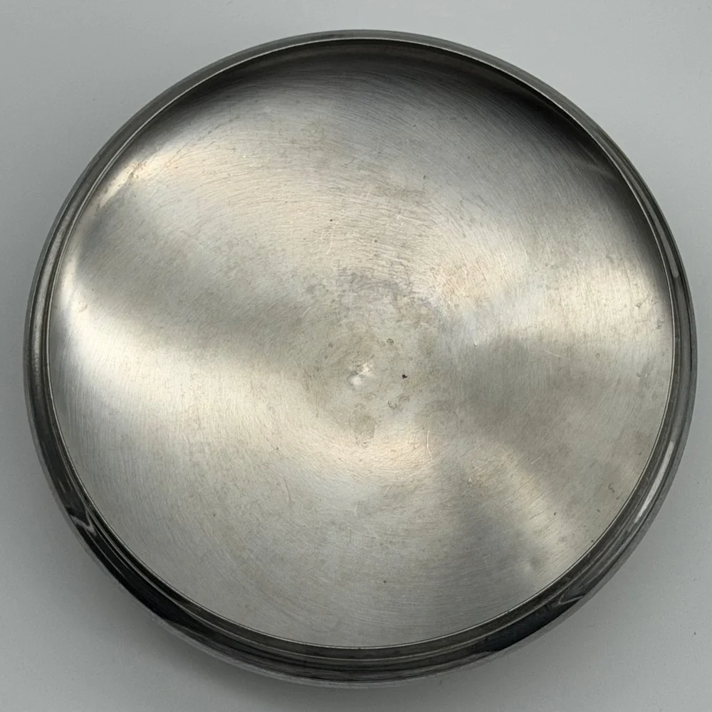 Vintage 1801 Revere Ware 1-Quart Copper Bottom Stainless Steel Sauce Pan w/ Lid